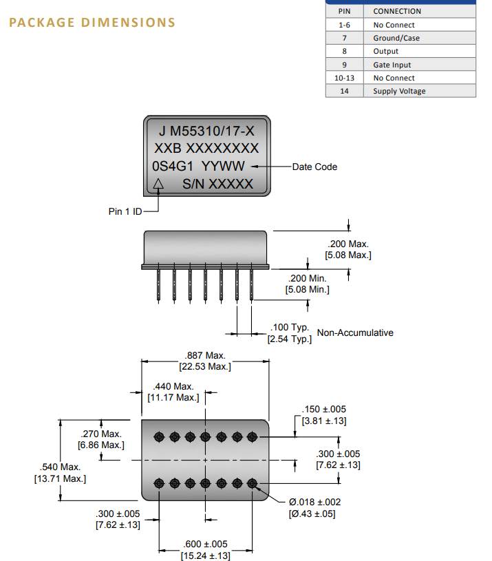 QPL振蕩器MIL-PRF-55310/17精準(zhǔn)定時(shí)尺寸 QPL振蕩器MIL-PRF-55310/17精準(zhǔn)定時(shí)尺寸