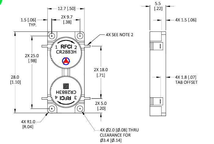 RFCI CR2883H雙循環(huán)器 RFCI CR2883H雙循環(huán)器