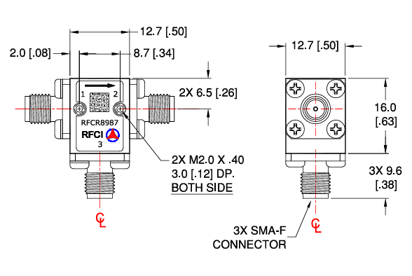 RFCR8990高性能射頻同軸隔離器 RFCR8990高性能射頻同軸隔離器