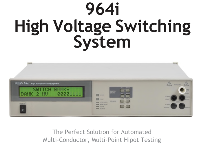 Vitrek 964i 高壓開關(guān)系統(tǒng)